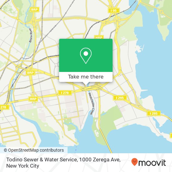 Todino Sewer & Water Service, 1000 Zerega Ave map