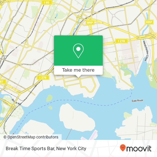 Break Time Sports Bar map
