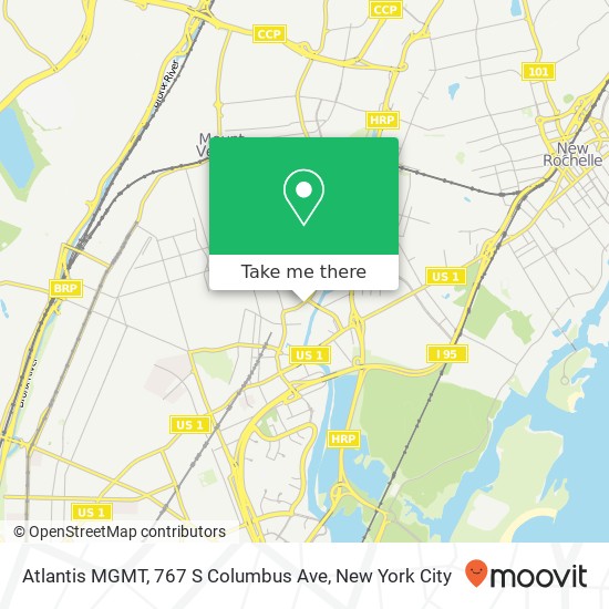 Mapa de Atlantis MGMT, 767 S Columbus Ave