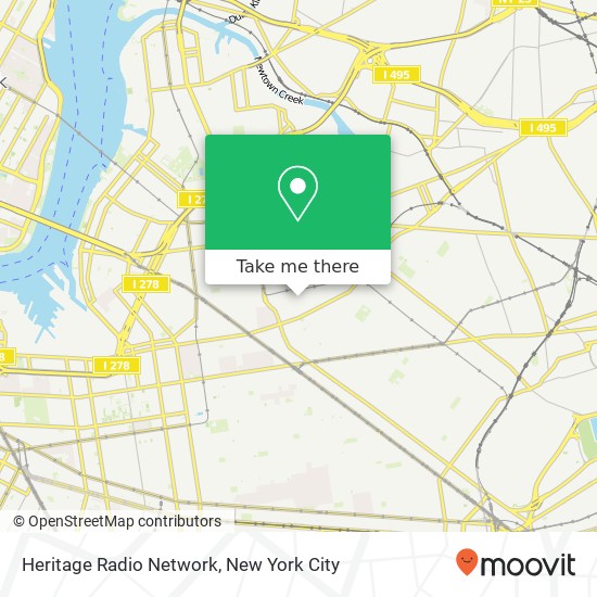 Heritage Radio Network map