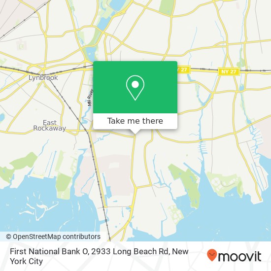 Mapa de First National Bank O, 2933 Long Beach Rd