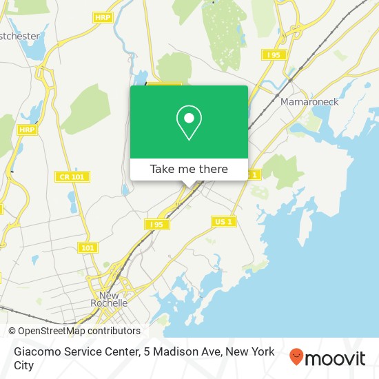 Mapa de Giacomo Service Center, 5 Madison Ave