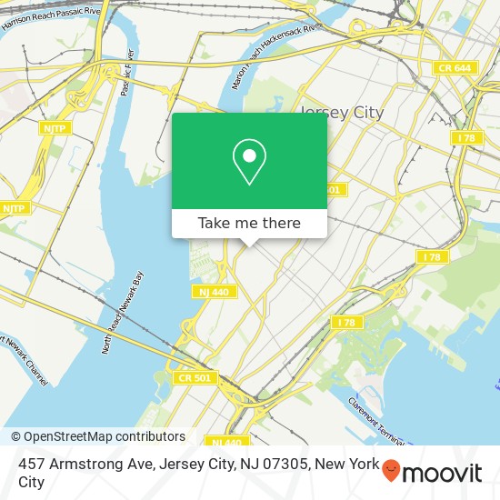 457 Armstrong Ave, Jersey City, NJ 07305 map
