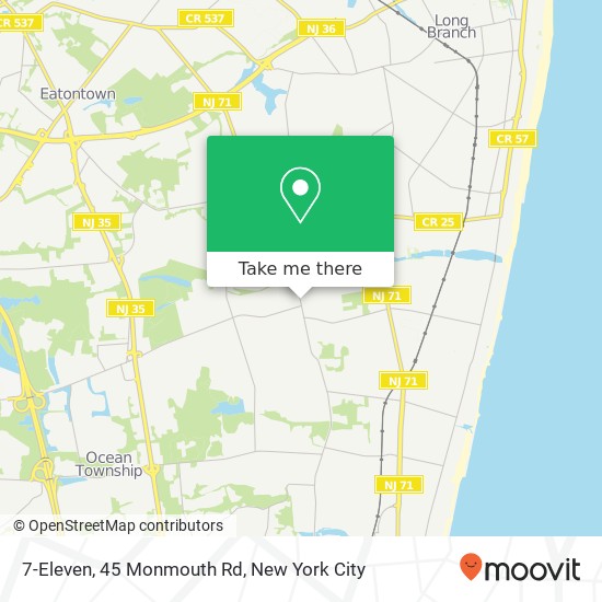 7-Eleven, 45 Monmouth Rd map