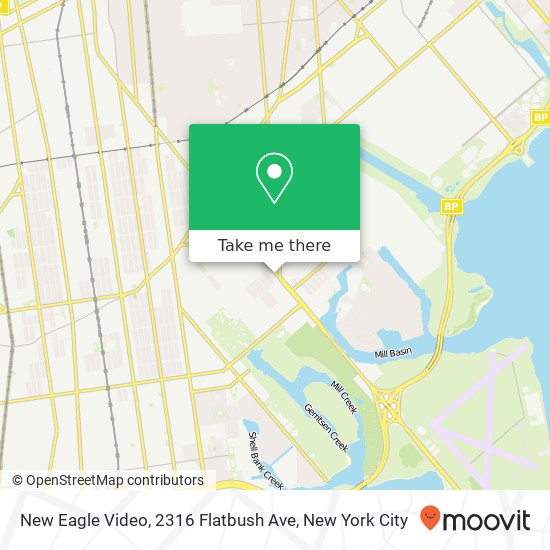 New Eagle Video, 2316 Flatbush Ave map