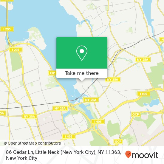 86 Cedar Ln, Little Neck (New York City), NY 11363 map