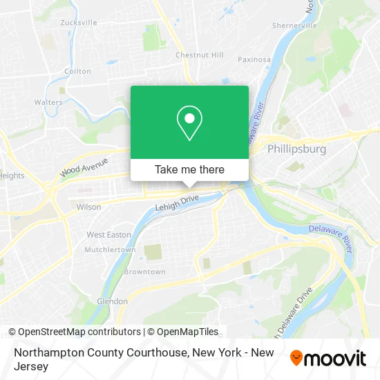 Northampton County Courthouse map