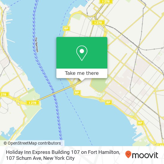 Holiday Inn Express Building 107 on Fort Hamilton, 107 Schum Ave map