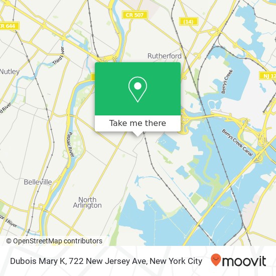Dubois Mary K, 722 New Jersey Ave map