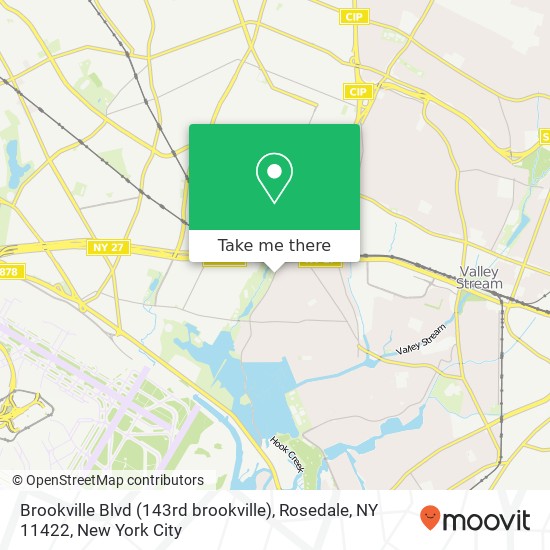 Mapa de Brookville Blvd (143rd brookville), Rosedale, NY 11422