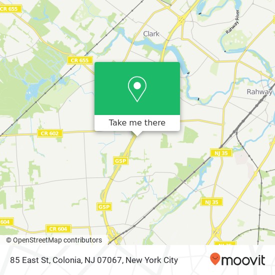 85 East St, Colonia, NJ 07067 map