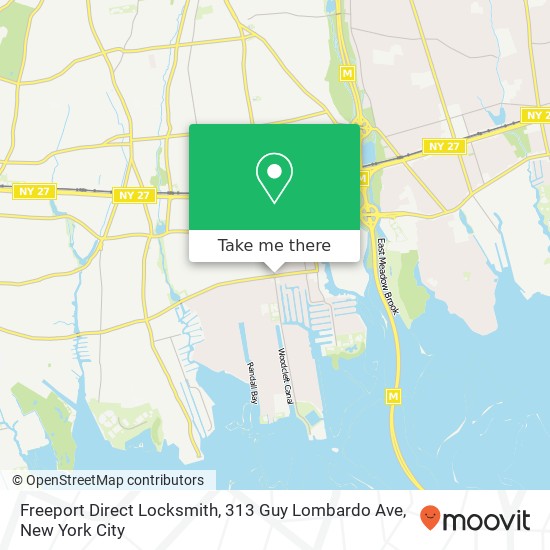 Mapa de Freeport Direct Locksmith, 313 Guy Lombardo Ave