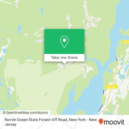 Norvin Green State Forest-Off Road, Snake Den Rd map