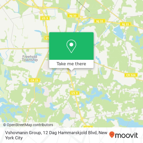 Mapa de Vshovnanin Group, 12 Dag Hammarskjold Blvd