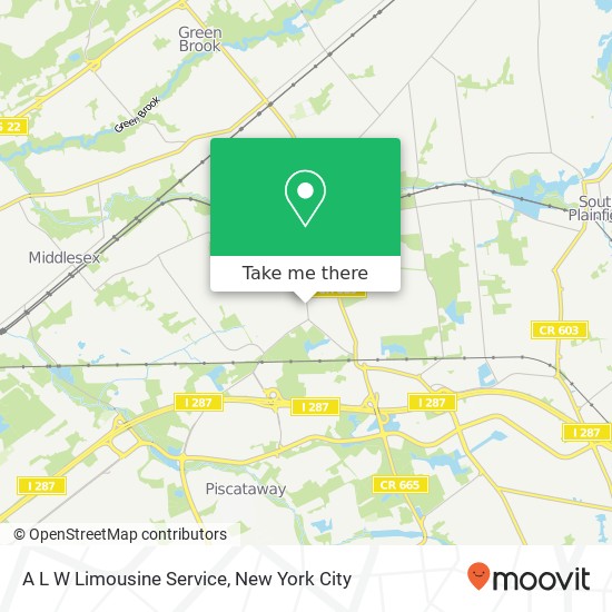 A L W Limousine Service map