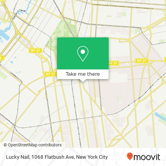 Lucky Nail, 1068 Flatbush Ave map