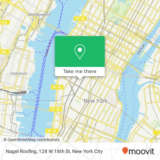Nagel Roofing, 128 W 18th St map