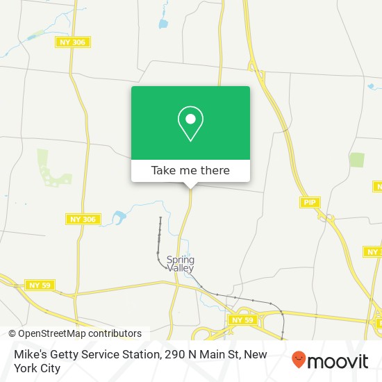 Mapa de Mike's Getty Service Station, 290 N Main St