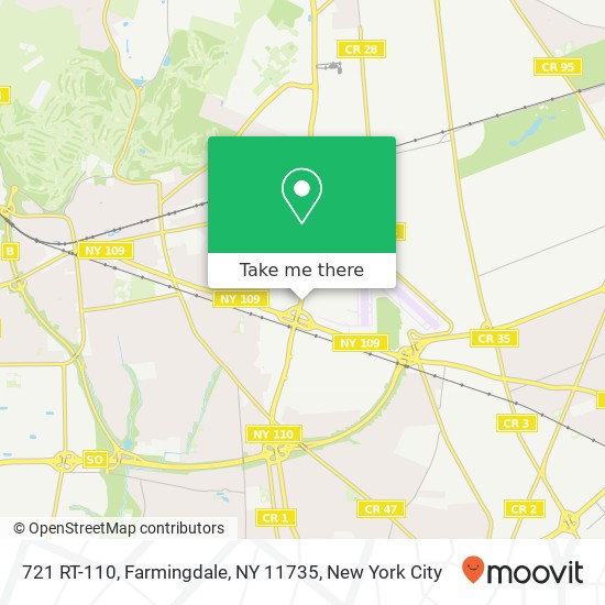 Mapa de 721 RT-110, Farmingdale, NY 11735