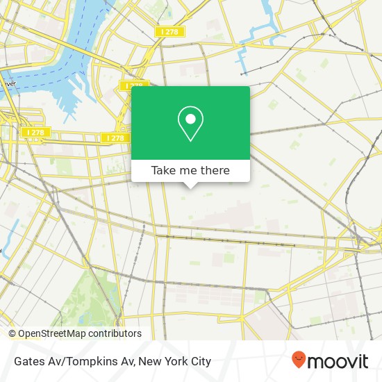 Mapa de Gates Av/Tompkins Av