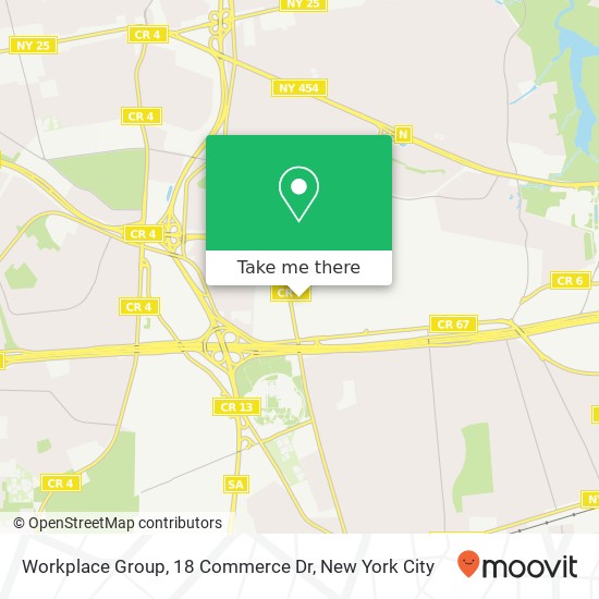Mapa de Workplace Group, 18 Commerce Dr