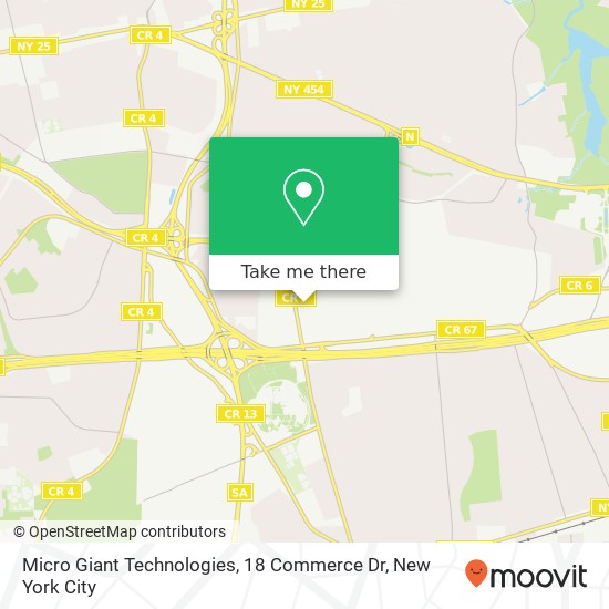 Mapa de Micro Giant Technologies, 18 Commerce Dr