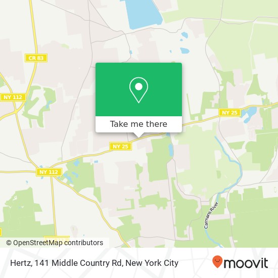 Hertz, 141 Middle Country Rd map