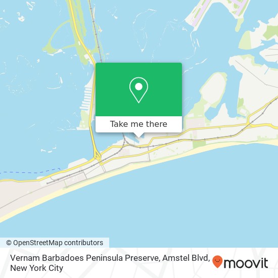 Mapa de Vernam Barbadoes Peninsula Preserve, Amstel Blvd