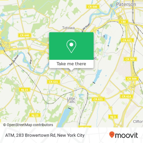 Mapa de ATM, 283 Browertown Rd