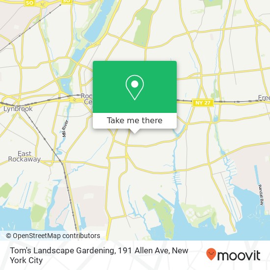 Tom's Landscape Gardening, 191 Allen Ave map