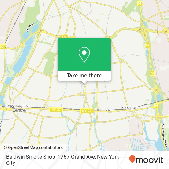 Mapa de Baldwin Smoke Shop, 1757 Grand Ave