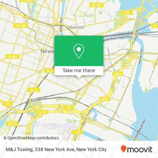 M&J Towing, 338 New York Ave map
