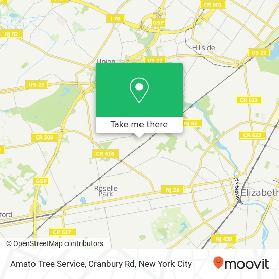 Mapa de Amato Tree Service, Cranbury Rd