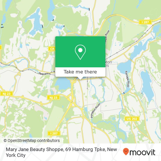 Mary Jane Beauty Shoppe, 69 Hamburg Tpke map