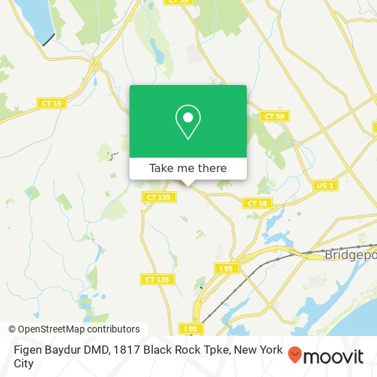 Mapa de Figen Baydur DMD, 1817 Black Rock Tpke