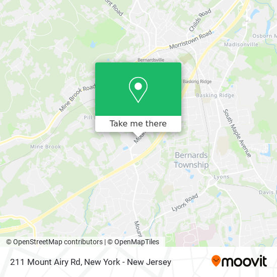 211 Mount Airy Rd map