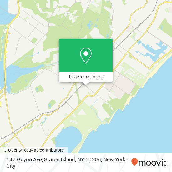 Mapa de 147 Guyon Ave, Staten Island, NY 10306