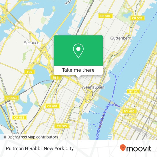 Mapa de Pultman H Rabbi, 516 34th St