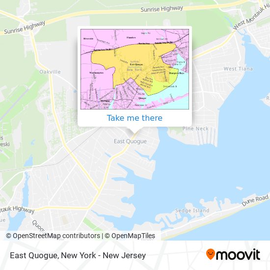East Quogue map