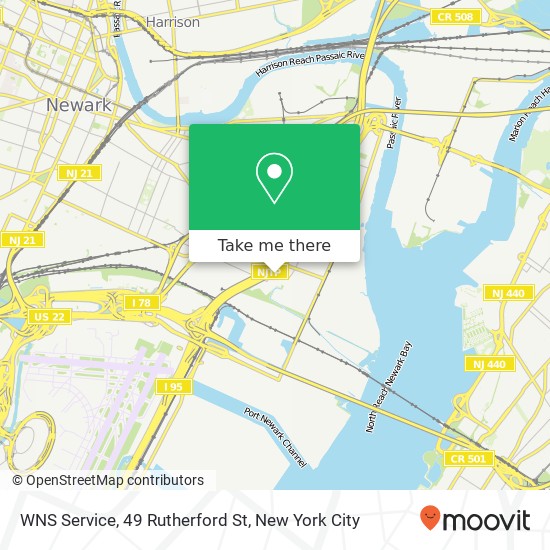 Mapa de WNS Service, 49 Rutherford St