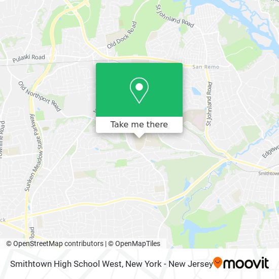 Smithtown High School West map