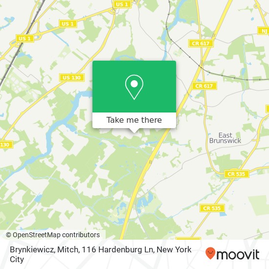 Mapa de Brynkiewicz, Mitch, 116 Hardenburg Ln