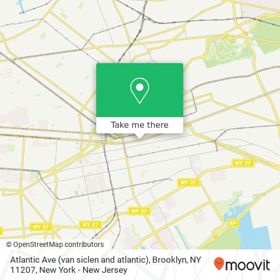 Mapa de Atlantic Ave (van siclen and atlantic), Brooklyn, NY 11207