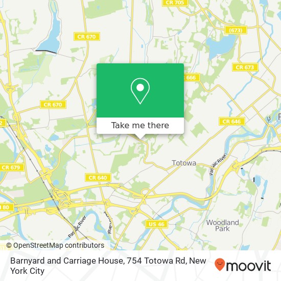 Barnyard and Carriage House, 754 Totowa Rd map