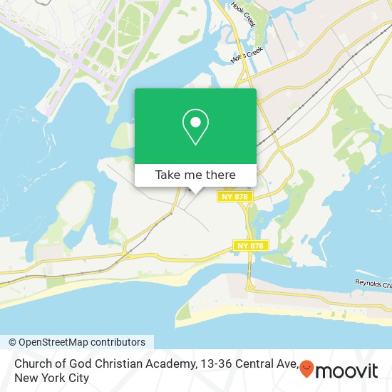Church of God Christian Academy, 13-36 Central Ave map