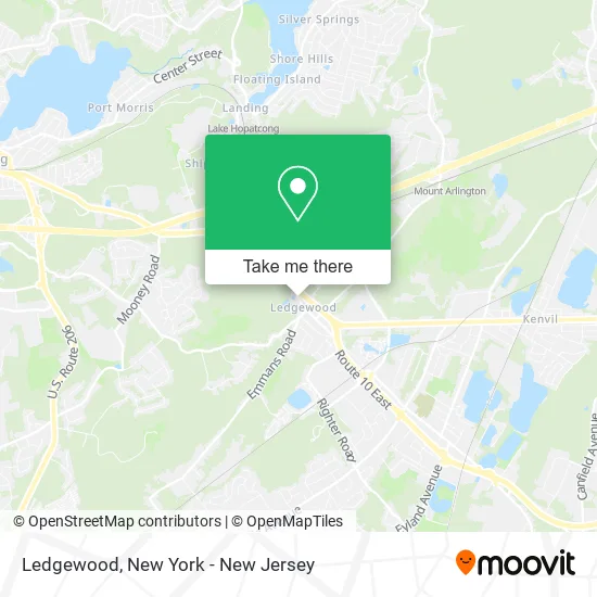 Ledgewood map