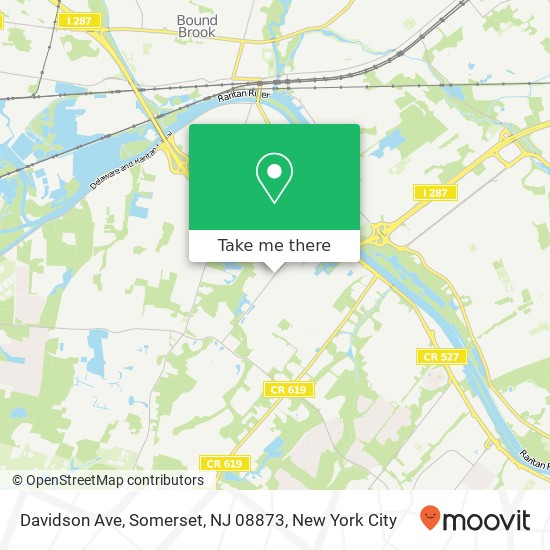 Davidson Ave, Somerset, NJ 08873 map