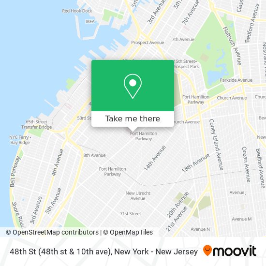 48th St (48th st & 10th ave) map