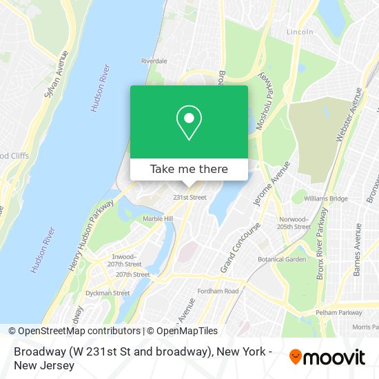 Mapa de Broadway (W 231st St and broadway)