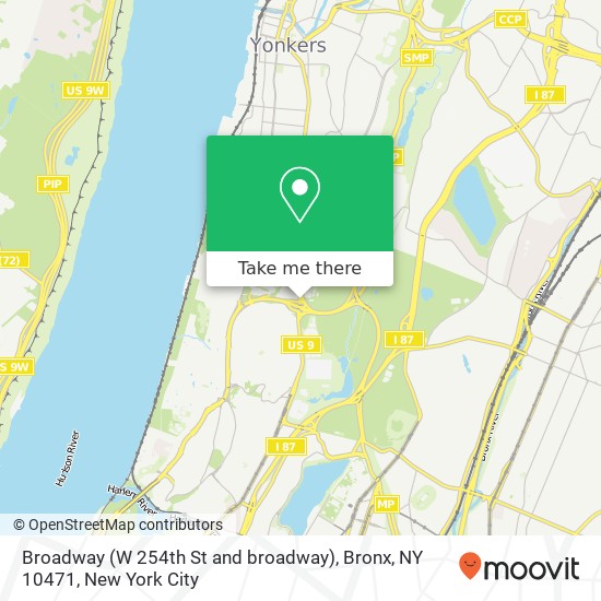 Broadway (W 254th St and broadway), Bronx, NY 10471 map